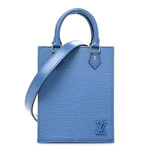 Louis Vuitton Epi Petit Sac Plat Bleuet #236328L14B